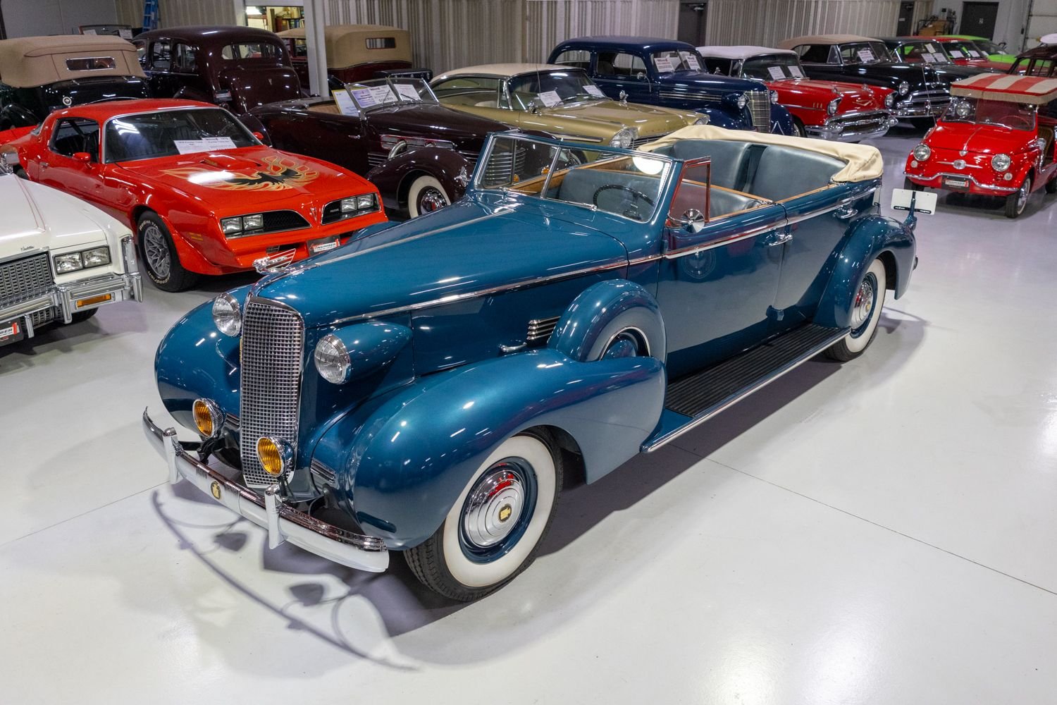 1937 Cadillac Series 75 Convertible Sedan with Imperial Division in Admiral Blue