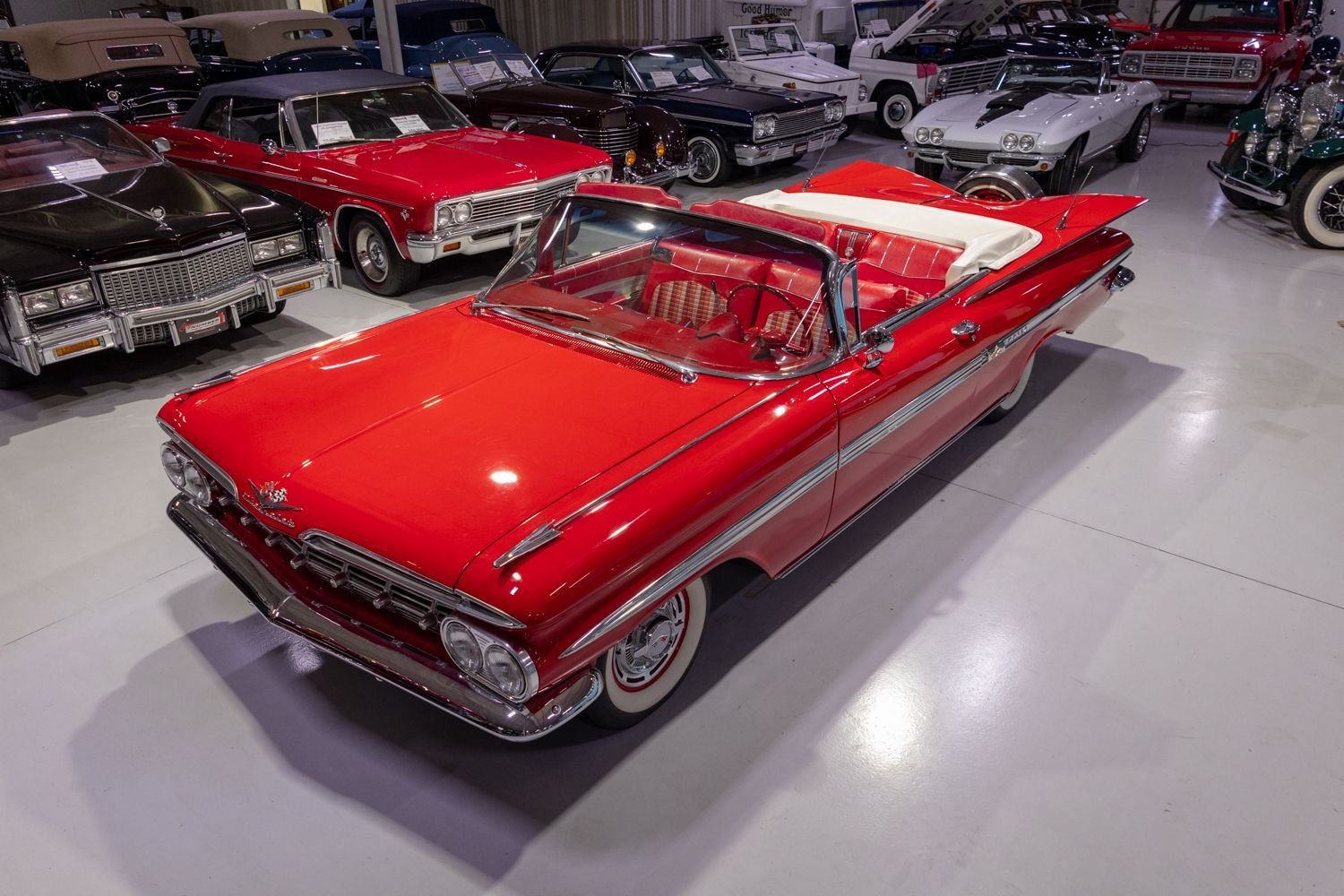 1959 Chevrolet Impala Convertible in Roman Red